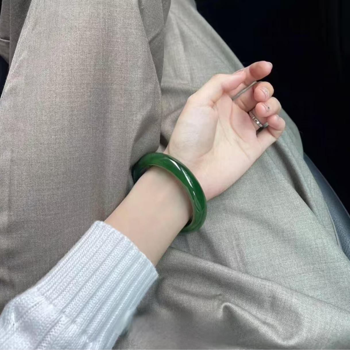 天然辰砂【南风】精品文玩手镯H-0082