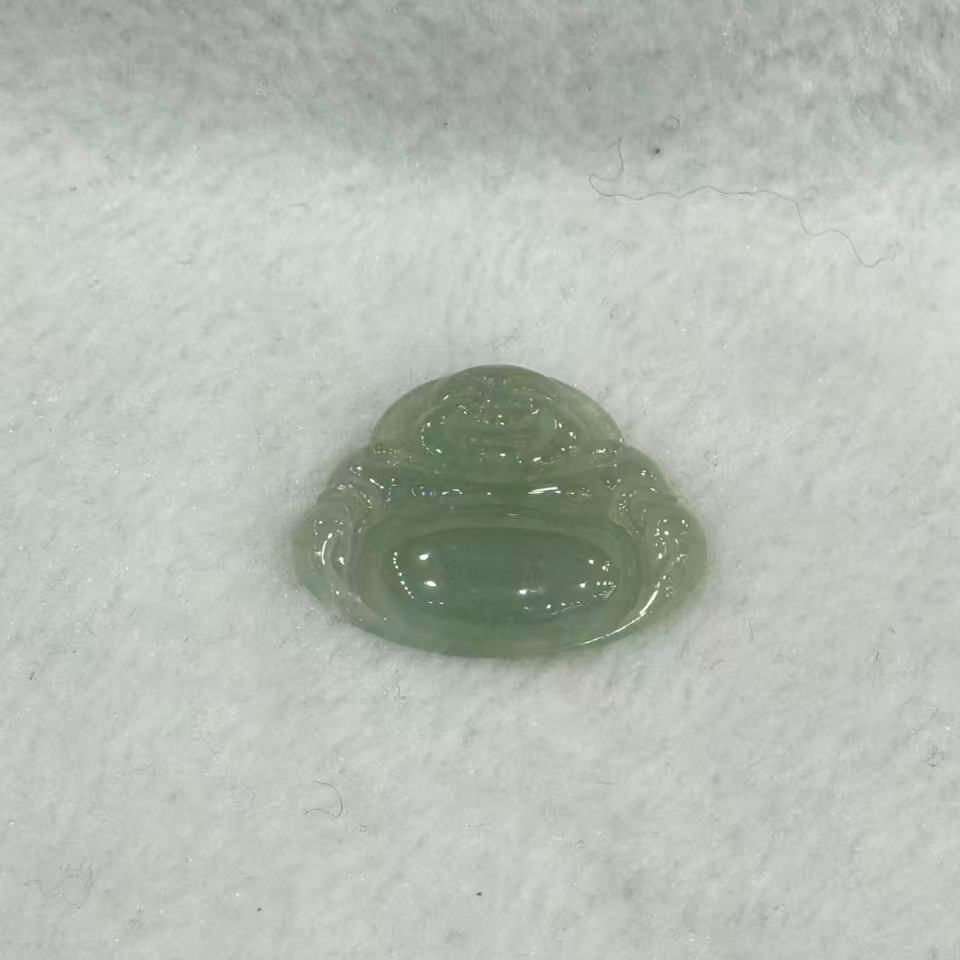 天然缅甸A货翡翠佛公吊坠