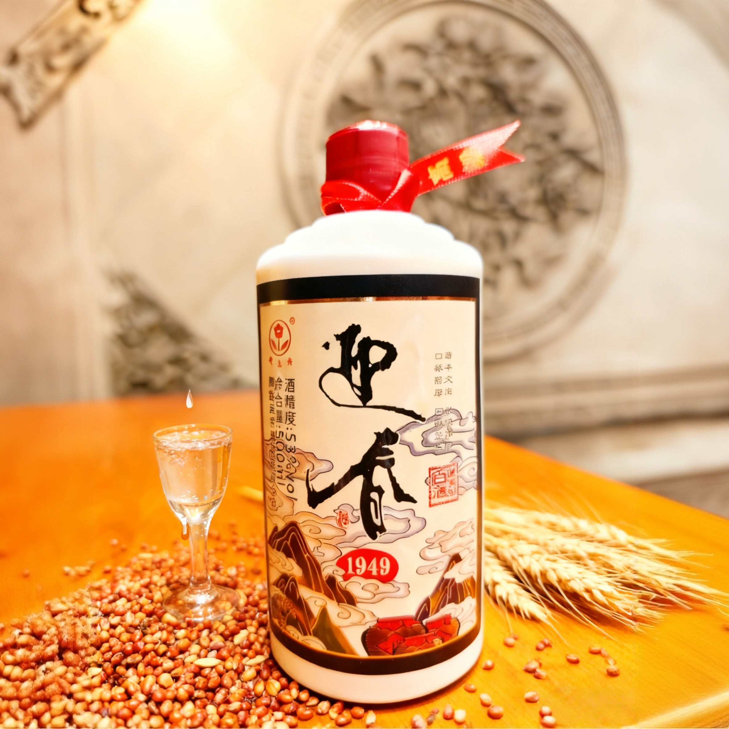 迎春酒1949酱香型白酒53度500ml*6自饮送礼宴请整箱装53%Vol500