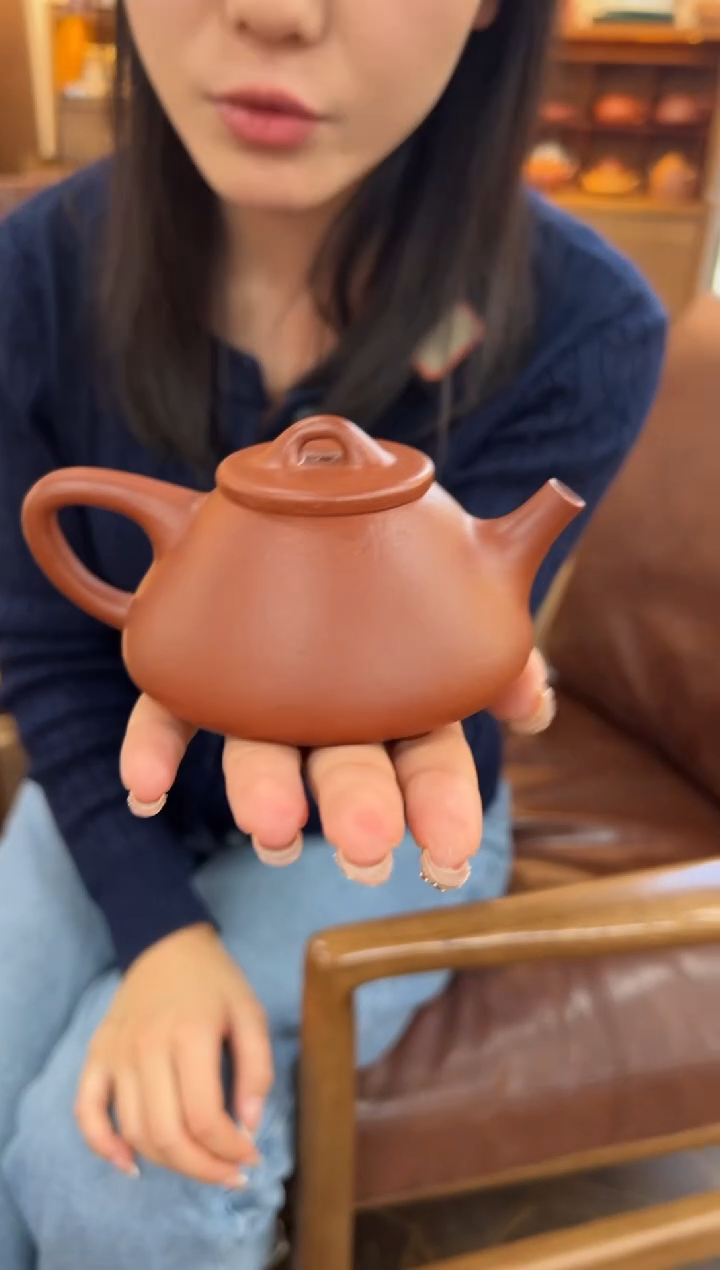 【闪购商品】紫砂茶壶【头哥手工壶】子冶石瓢朱泥180