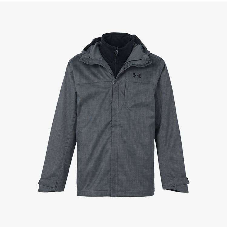 安德玛 1300663-012 UA Porter男子3合1登山秋冬运动外套连帽