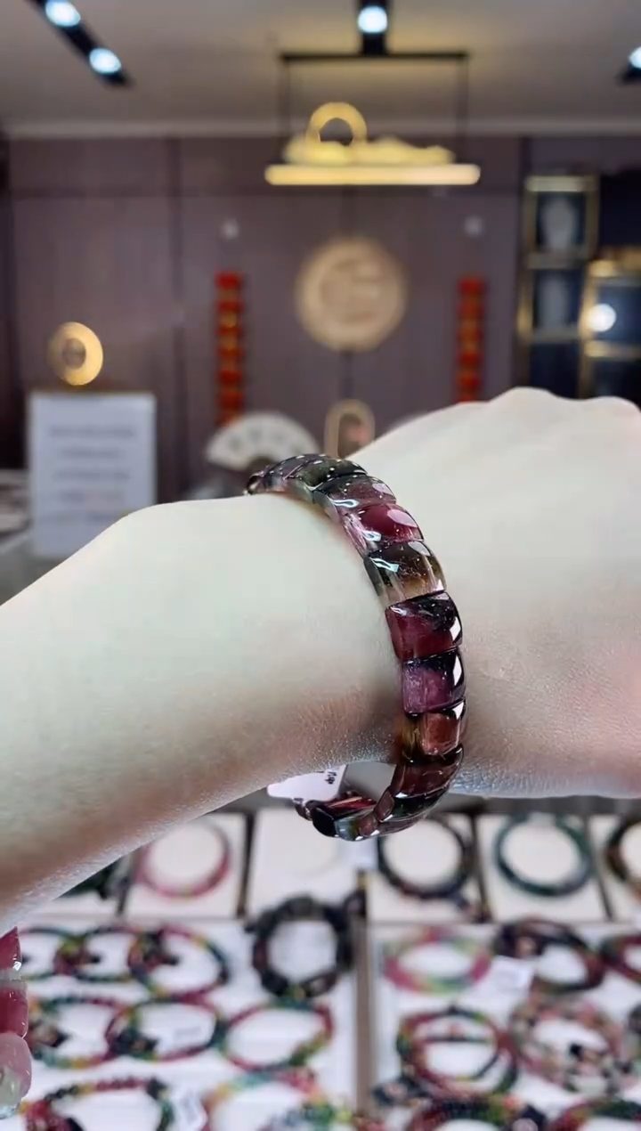 【闪购商品】碧玺西瓜手牌未镶嵌一物一证dan