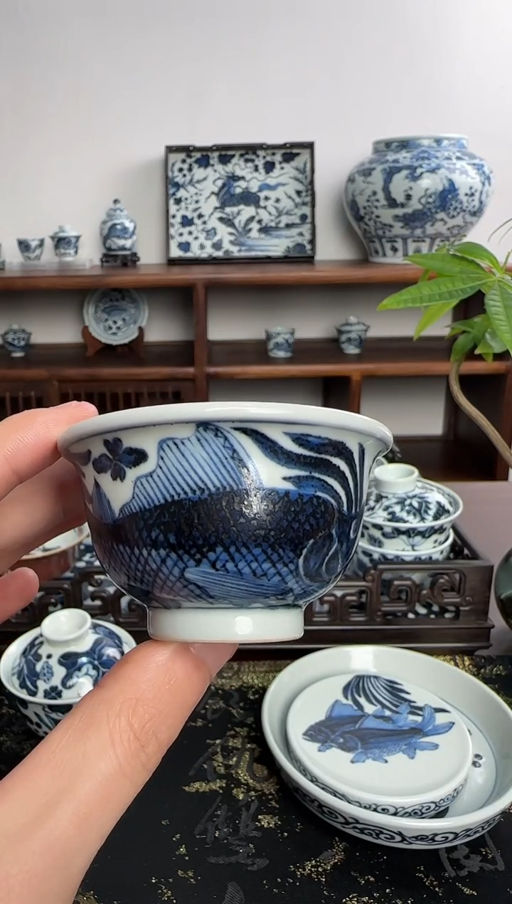 【闪购商品】摆件含真藏古迷你鱼藻小压手