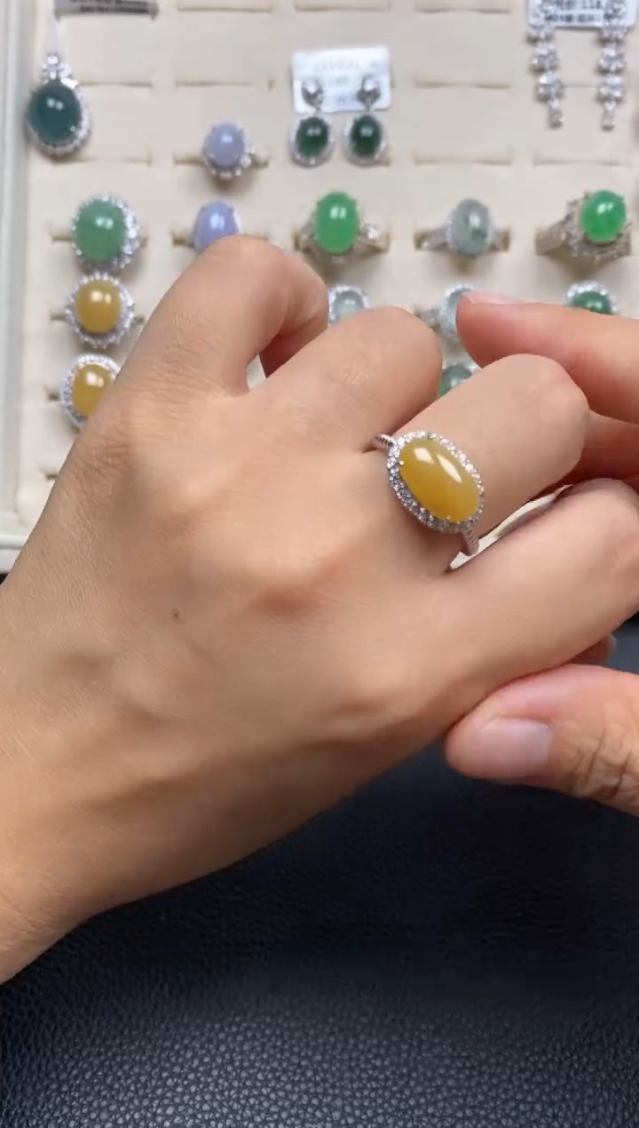 【闪购商品】翡翠戒指银S925镶嵌11111