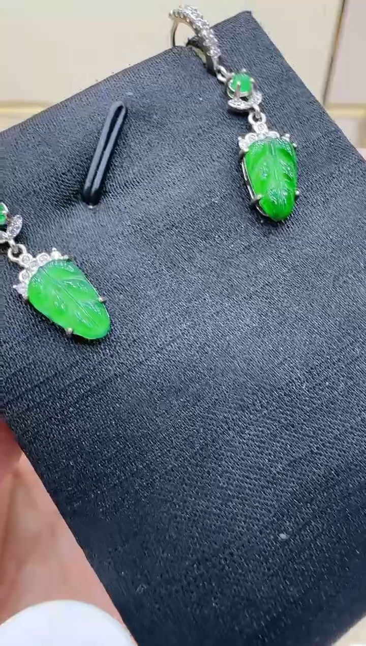 【闪购商品】翡翠耳饰银S925镶嵌团购多样性发一件