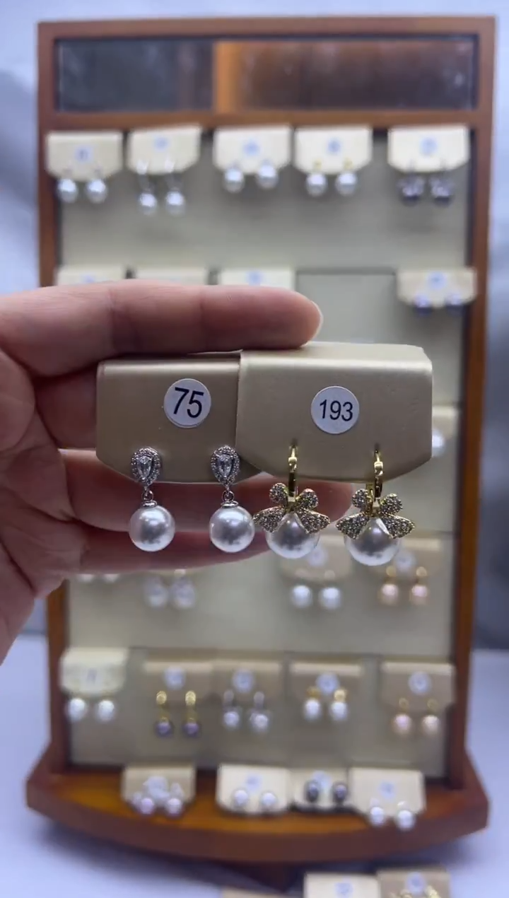 未镶嵌耳饰淡水珍珠75+193