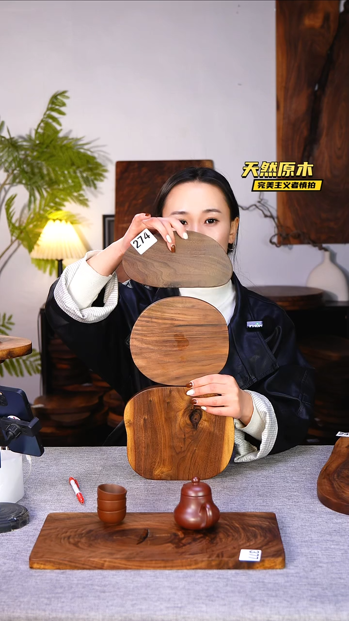 木北美黑胡桃原木.干裂疤结不属于商品质量问题完美主义者慎拍