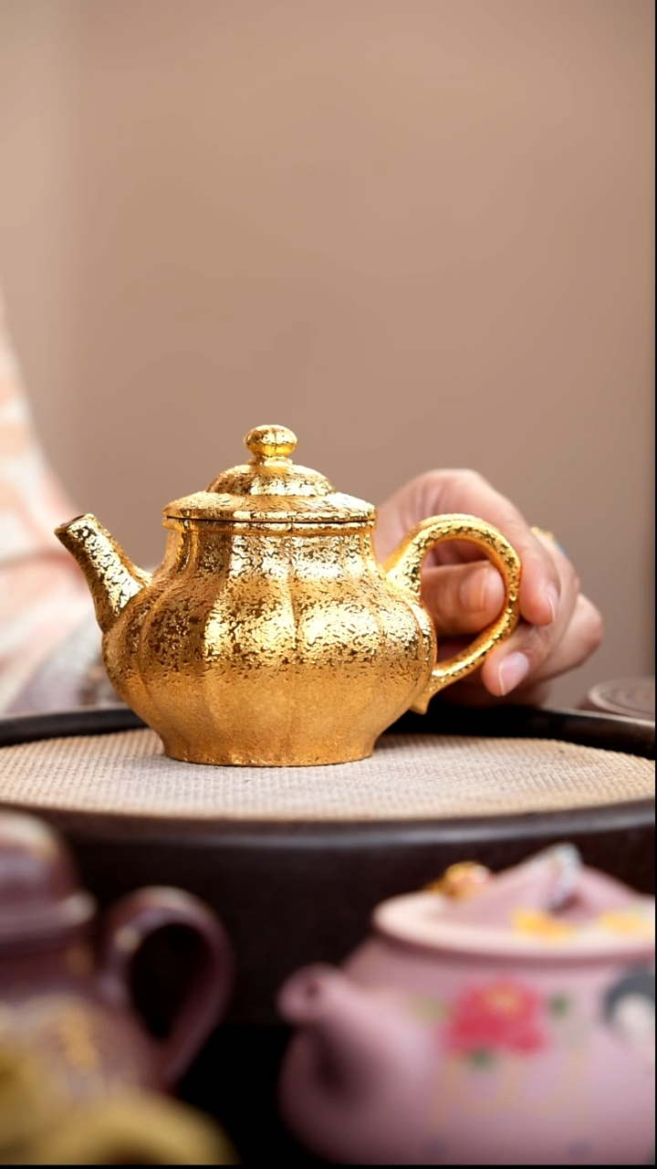 茶壶紫砂鎏金筋囊高潘