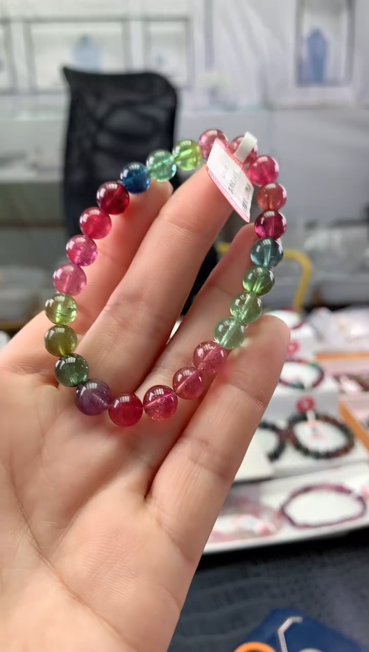 未镶嵌手串碧玺 多样性发一条