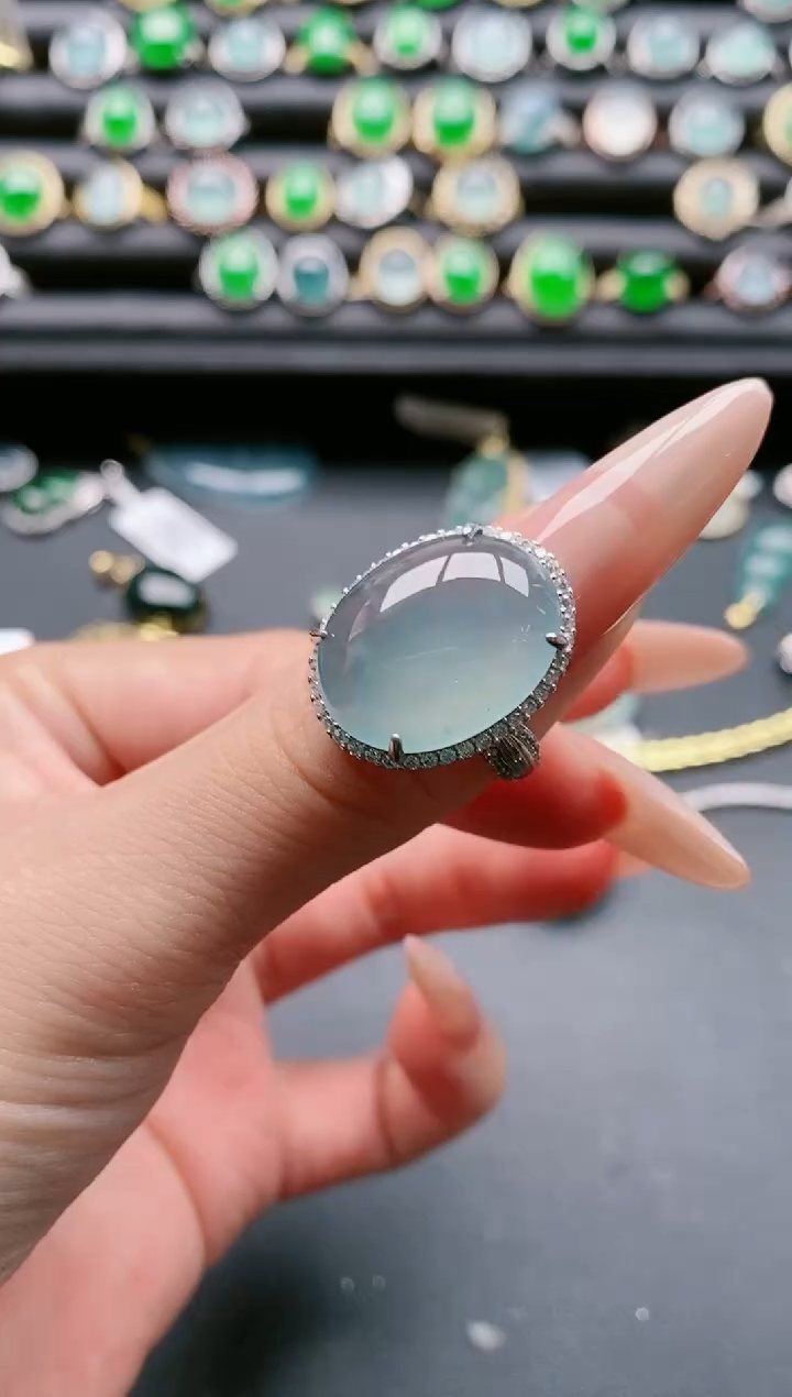【闪购商品】翡翠戒指银S925镶嵌11111111