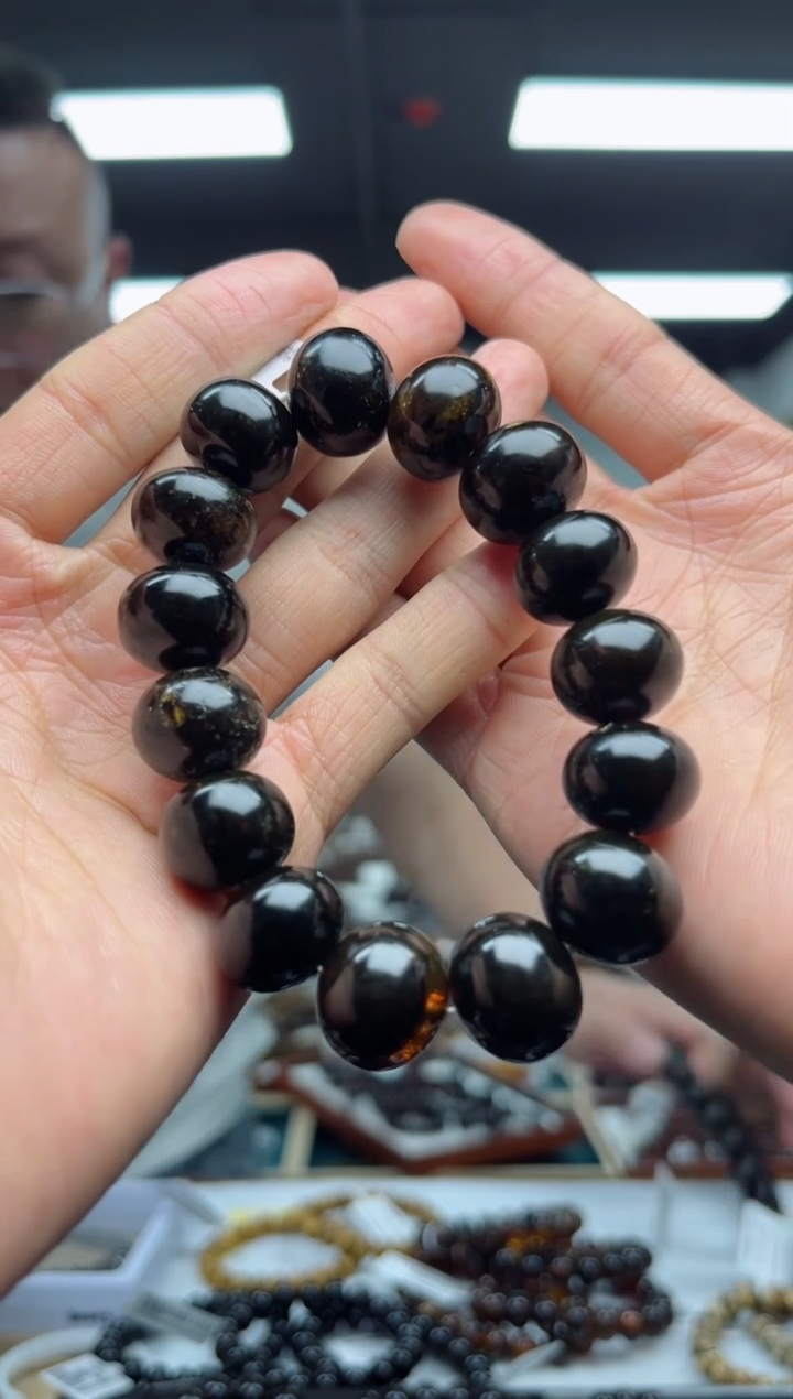 【闪购商品】琥珀裸石未镶嵌抚顺琥珀翳珀16+手串