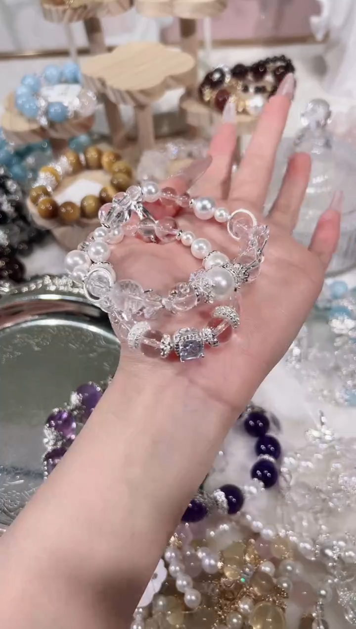 【闪购商品】水晶手链未镶嵌天然水晶默认微瑕 多样性发货发其一