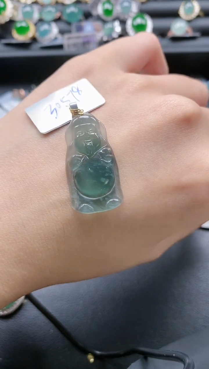 【闪购商品】翡翠戒指18K金镶嵌51511