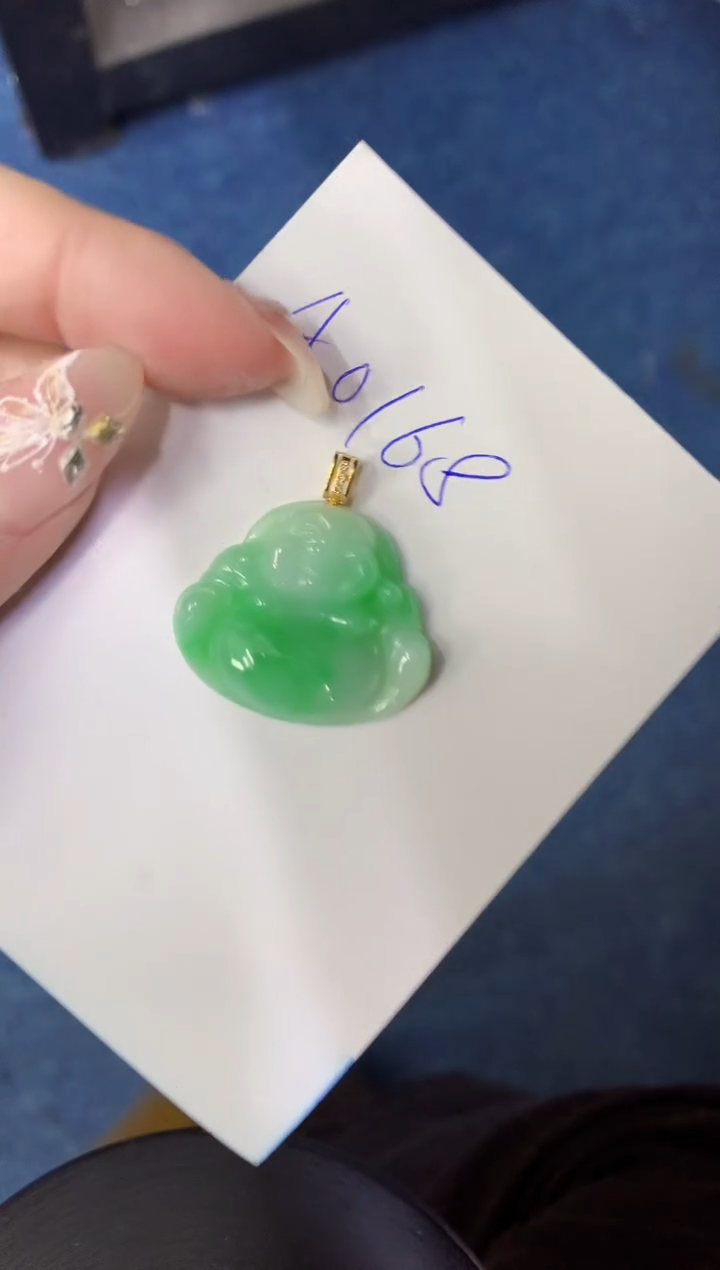 【闪购商品】翡翠颈饰18K金镶嵌00000000000