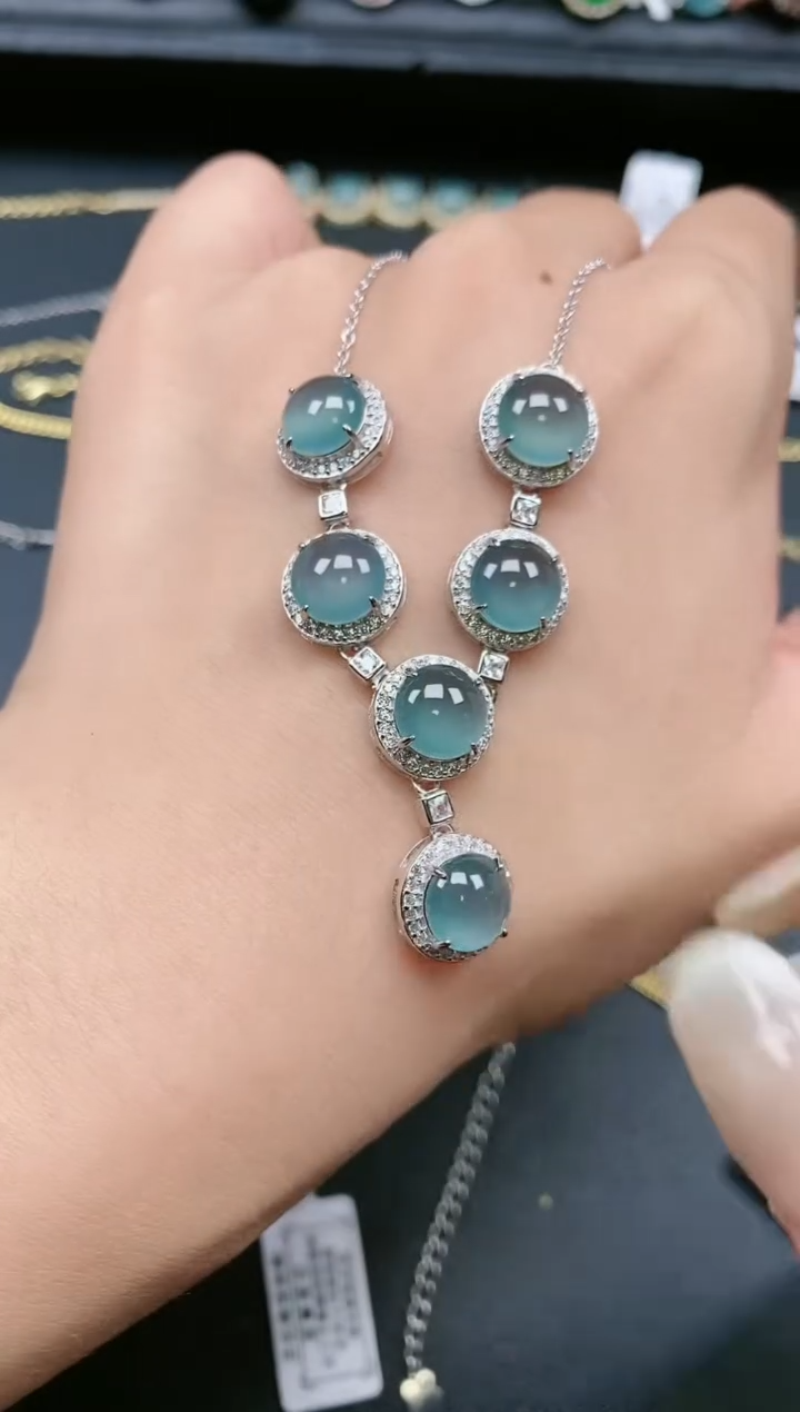 翡翠戒指银S925镶嵌111111