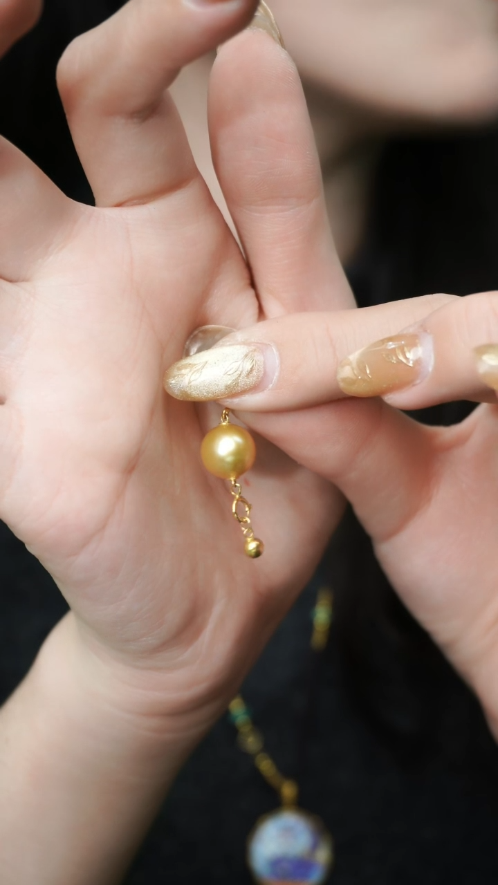 【闪购商品】海水珍珠吊坠(不含链)18K金镶嵌吊坠