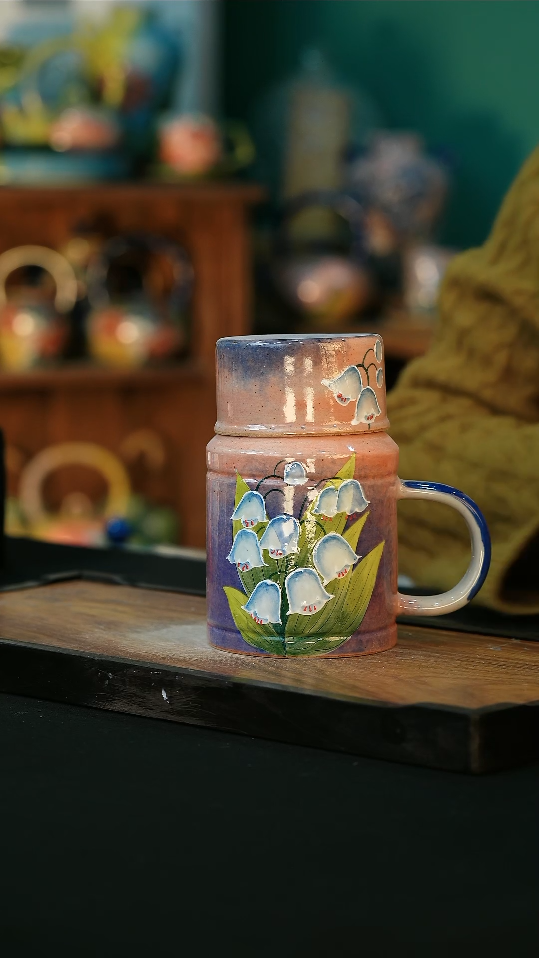 【闪购商品】杯手绘心瓷陶瓷浮力