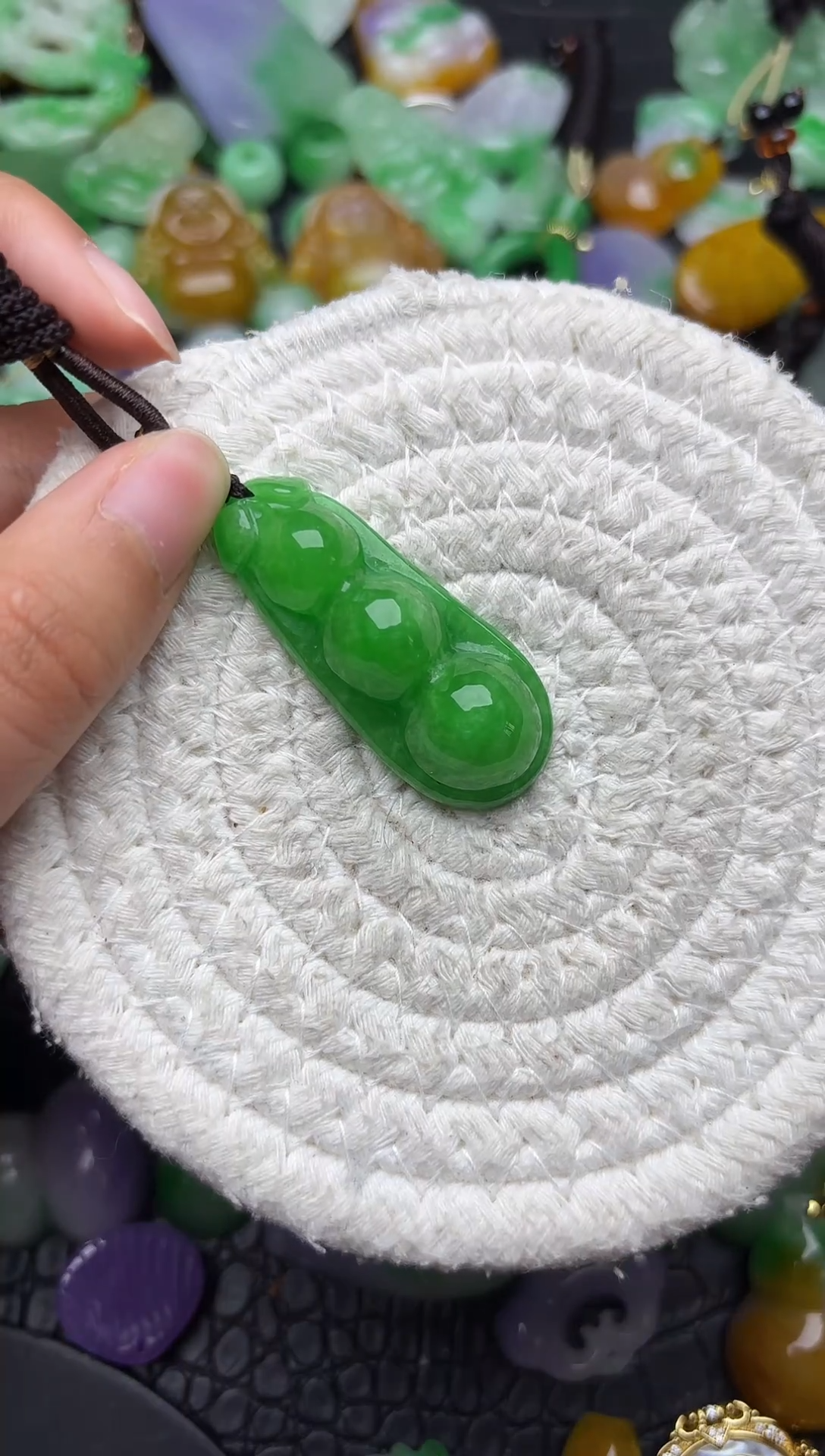 颈饰未镶嵌翡翠缅甸翡翠吊坠