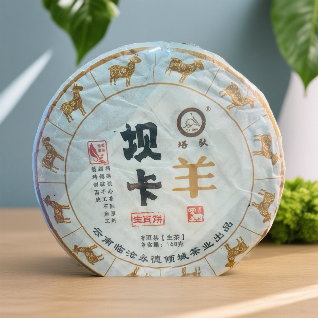 【云南普洱茶生茶】勐库产区坝卡羊21年春茶168克饼(蜜香高回甘)