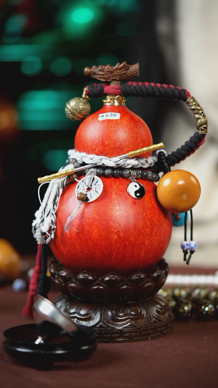 【闪购商品】639号700ml左右的非遗漆器酒葫芦