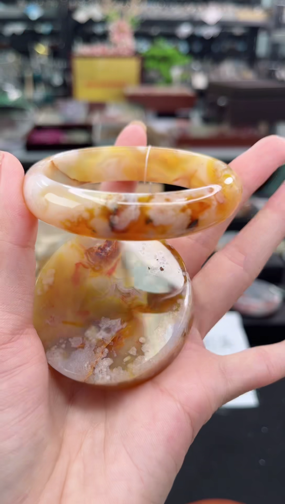 【闪购商品】石英质玉手镯未镶嵌55圈口（赠品镯心）6507430