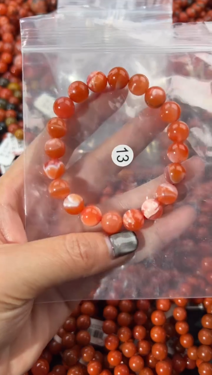 未镶嵌手串南红玛瑙10+