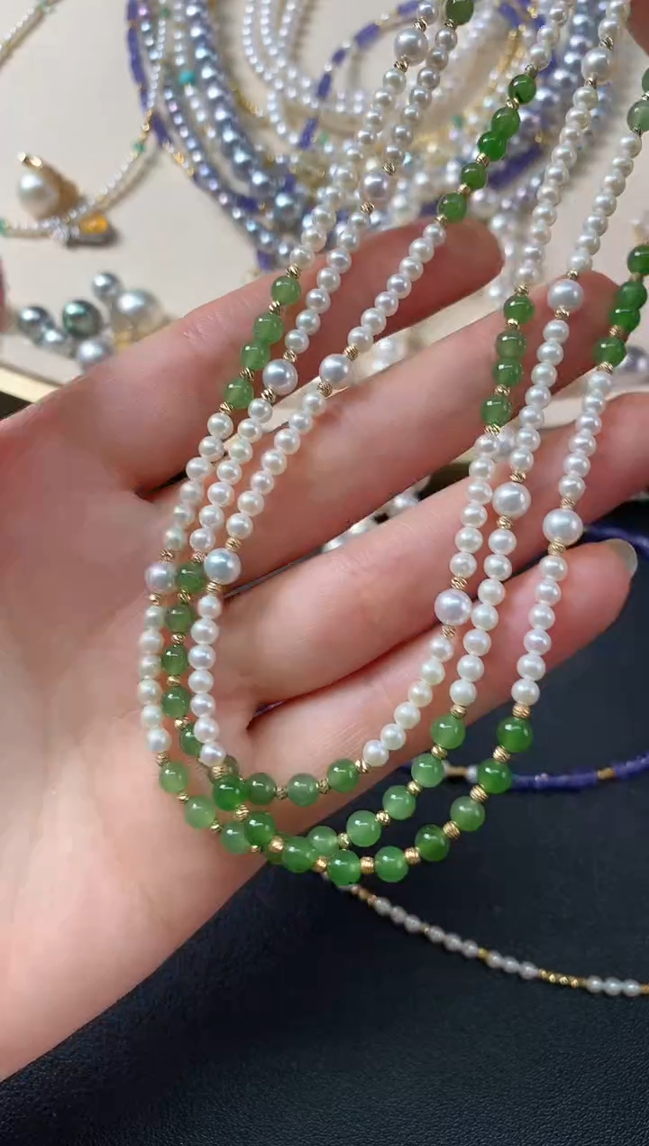 未镶嵌淡水珍珠项链多样性发其一E492|999