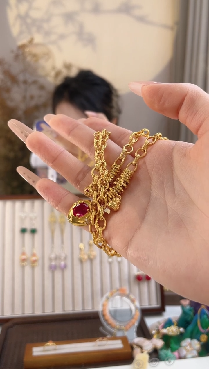 铜合金无铜合金无红刚宝项链