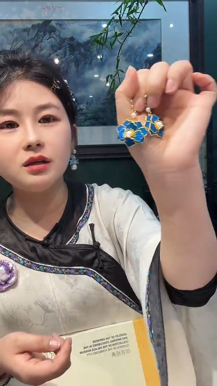无铜合金非遗点翠饰品