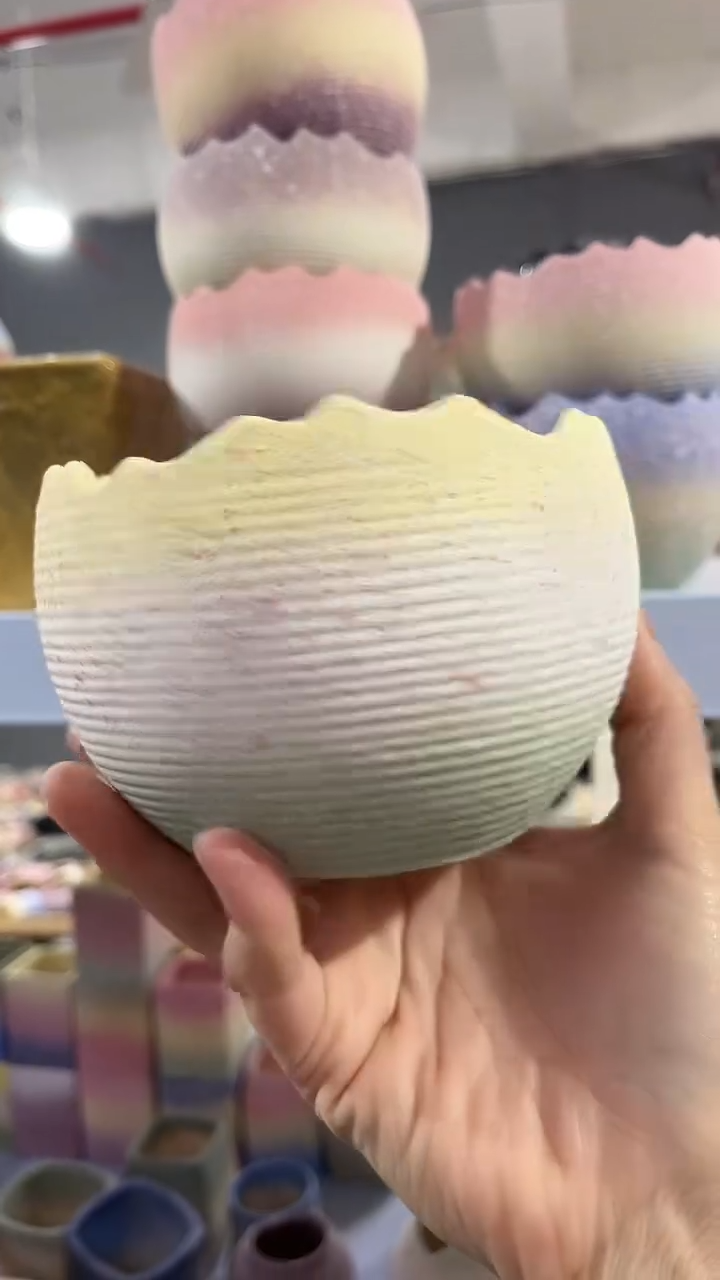  麦饭石粗陶多肉花盆11*7