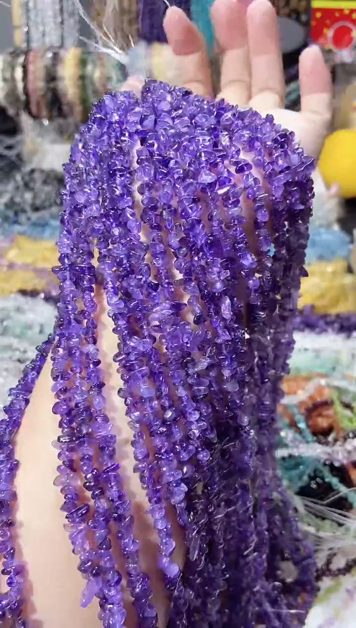 未镶嵌珠宝半成品水晶小紫水晶