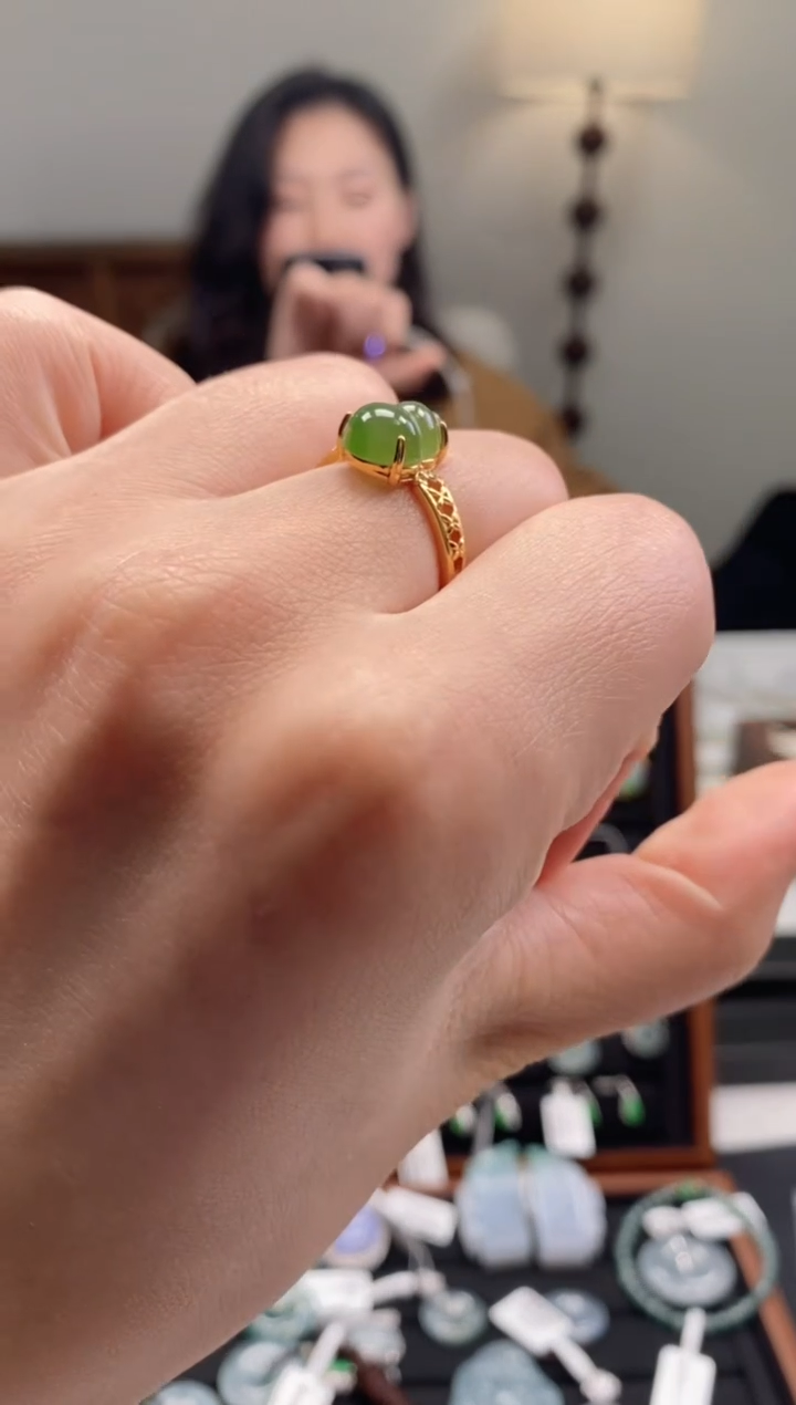 【闪购商品】和田玉（糖玉）挂件银S925镶嵌1