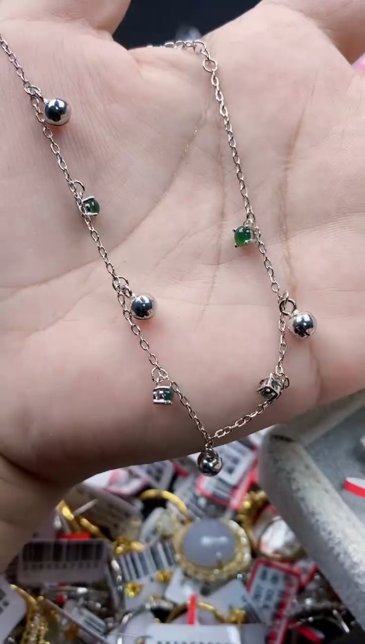 翡翠银S925镶嵌戒指13-13-13--9