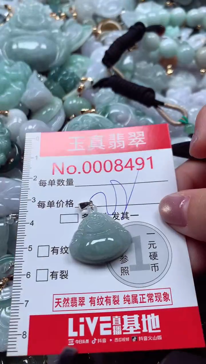 吊坠(不含链)未镶嵌翡翠8491