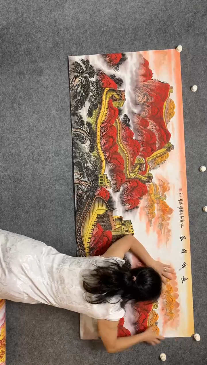 横款长城雄风尺寸180*70