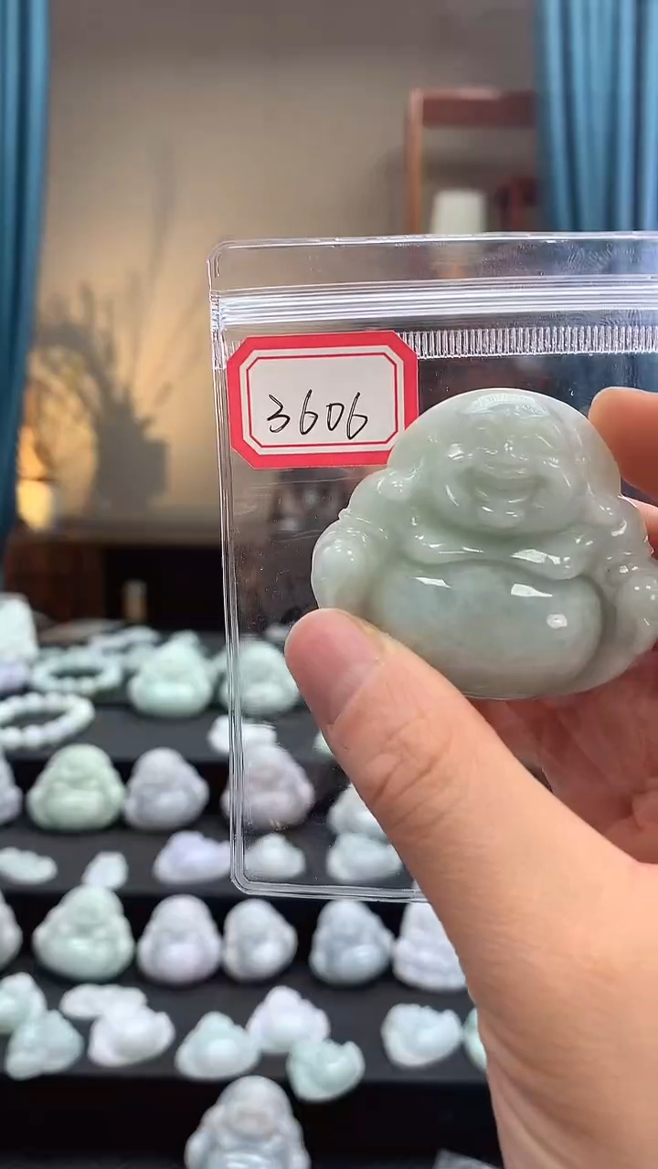 颈饰未镶嵌翡翠佛公3606