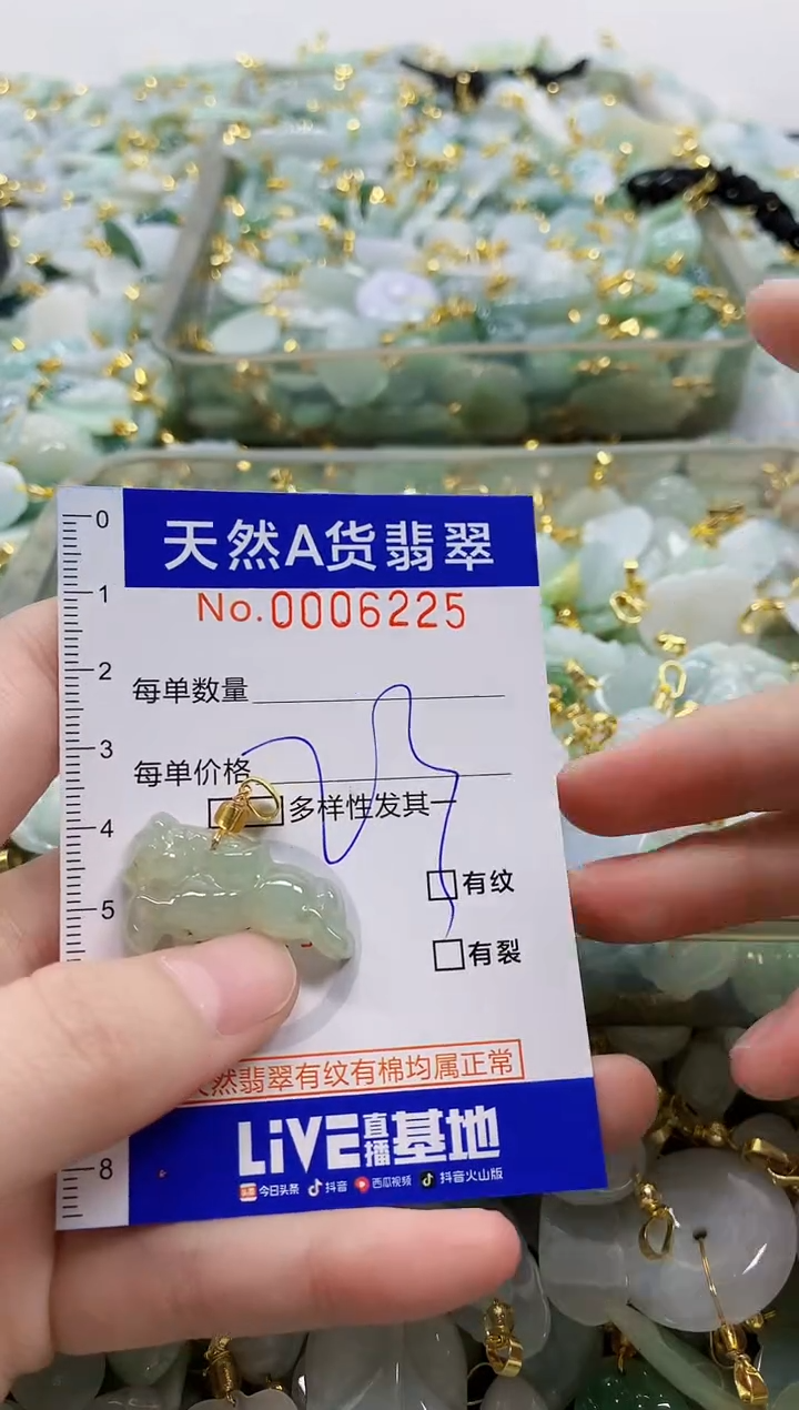 颈饰未镶嵌翡翠天然A货翡翠