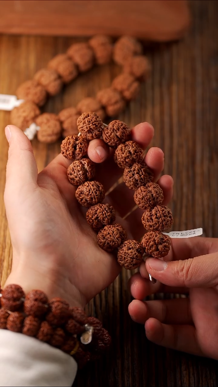 手串金刚菩提24mm 金标级标款梅花 大金刚菩提手串 