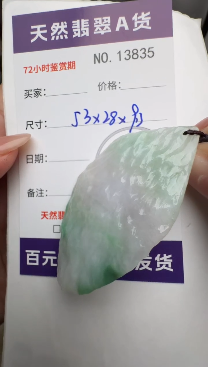 【闪购商品】翡翠颈饰未镶嵌原石13835