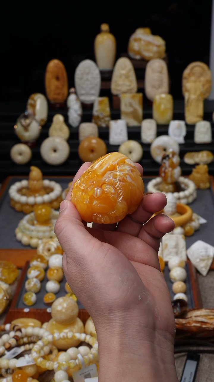 【闪购商品】琥珀裸石未镶嵌胡玩珠宝天然琥珀