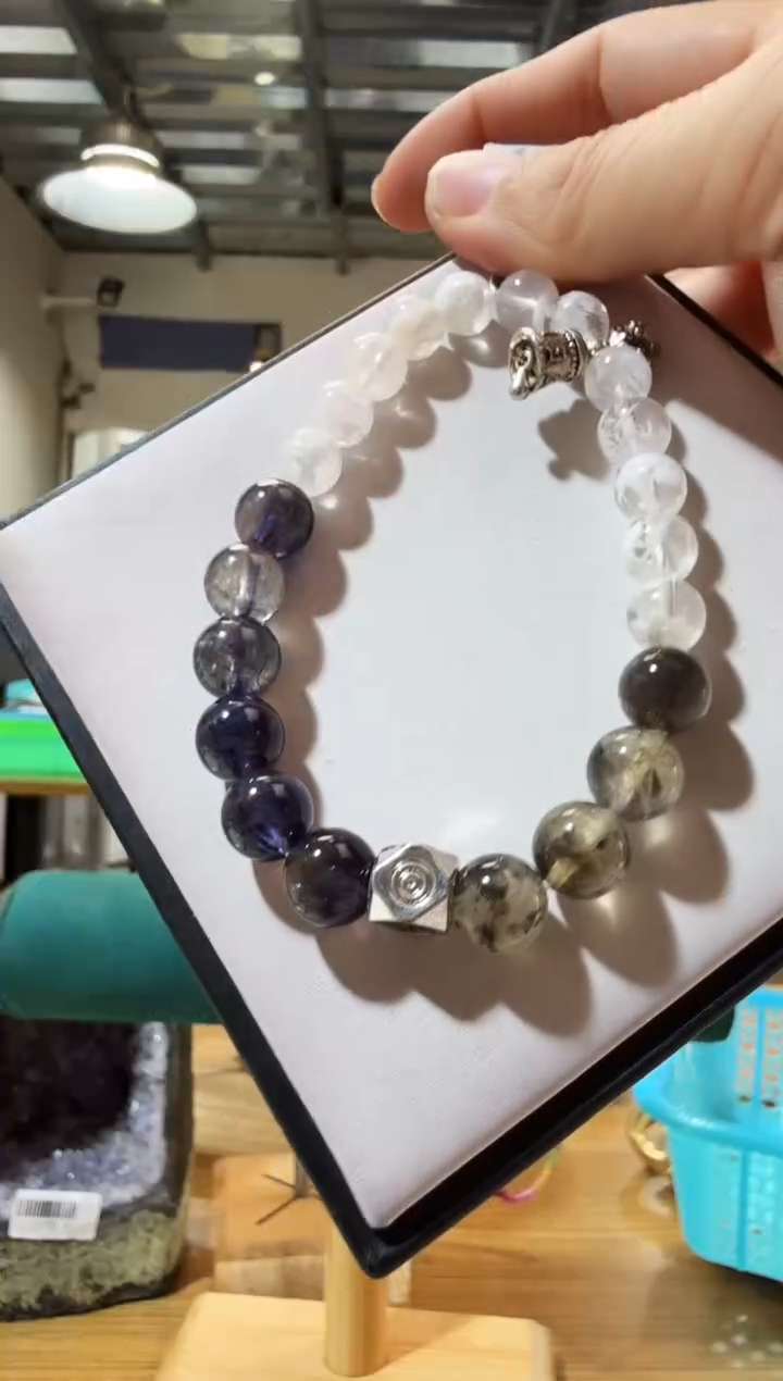 未镶嵌手链水晶优0569 约8-9mm