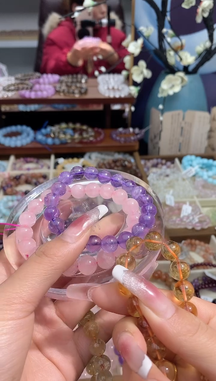 【闪购商品】水晶手串未镶嵌紫水DIY