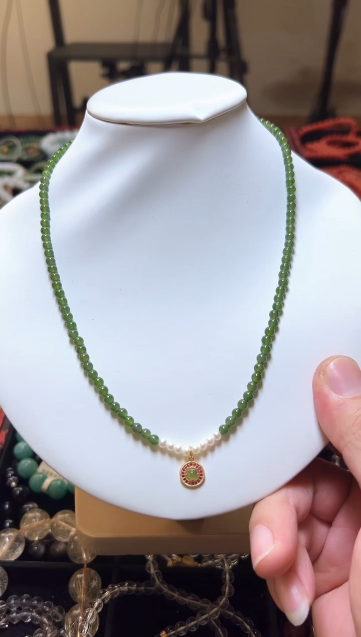 【闪购商品】和田玉颈饰未镶嵌和田碧玉颈链