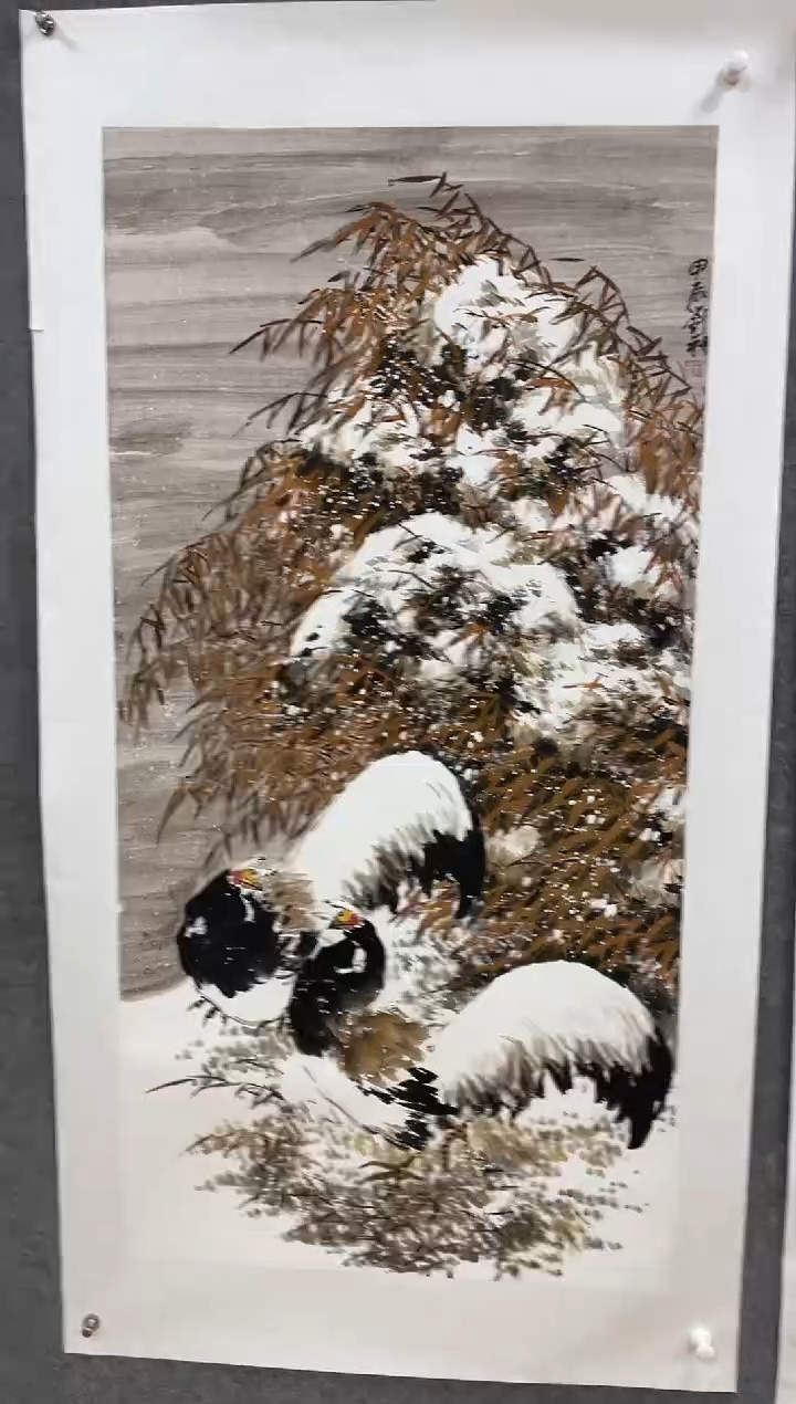 【闪购商品】国画刘朔8平尺花鸟作品1