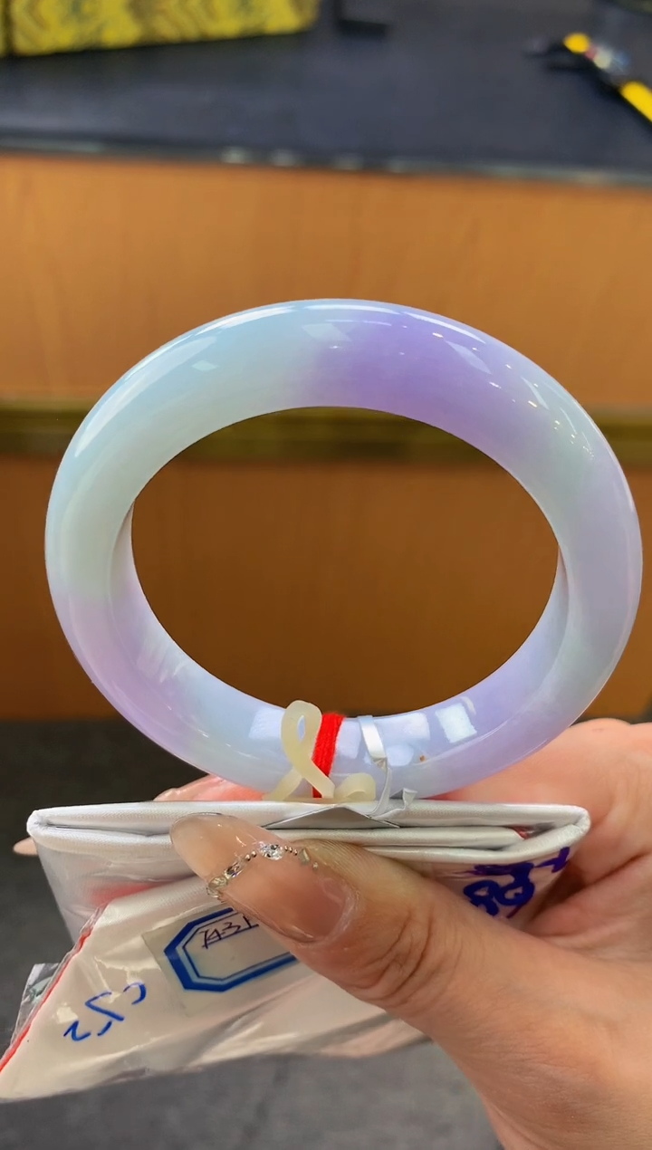 未镶嵌手镯翡翠-F68-正圈55.8