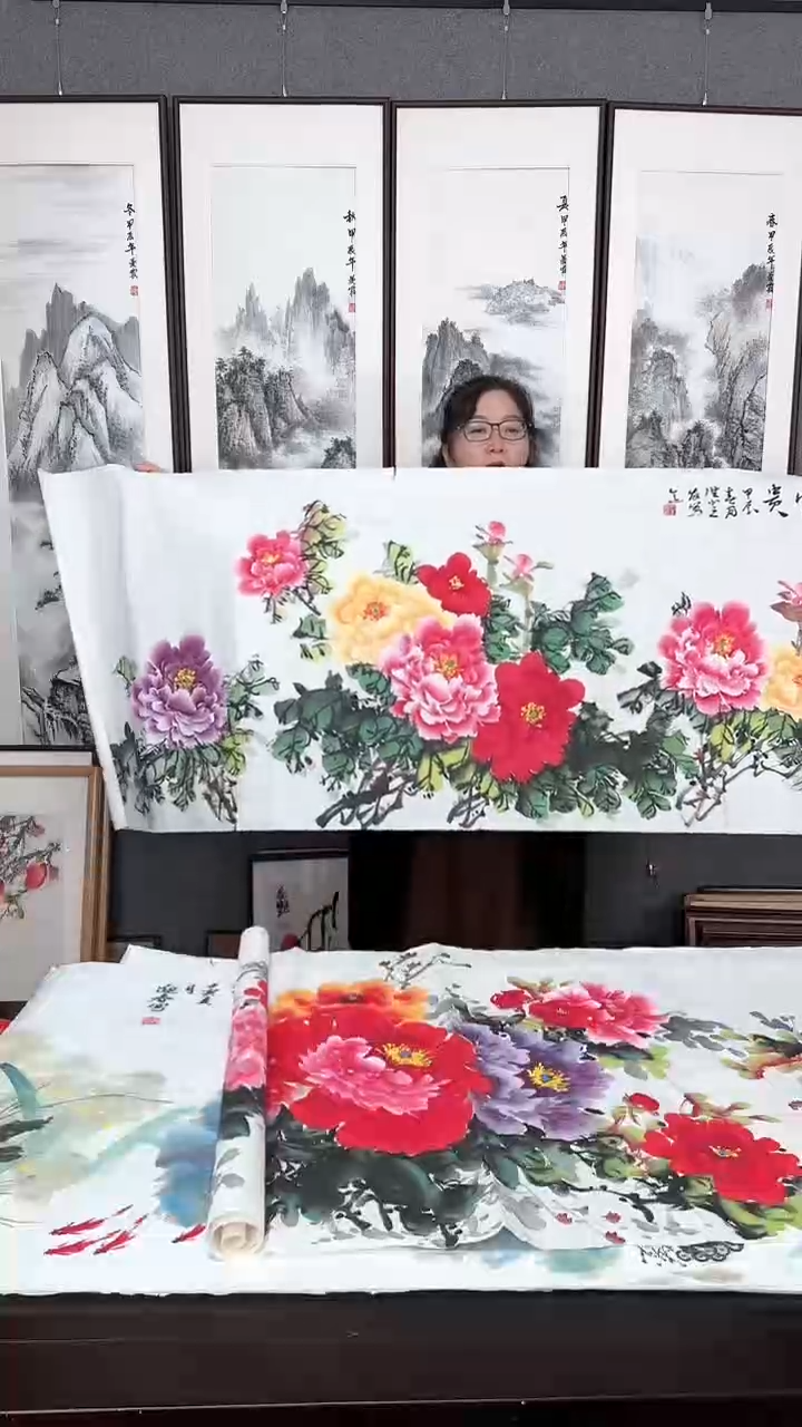 【闪购商品】国画牡丹画芯画芯