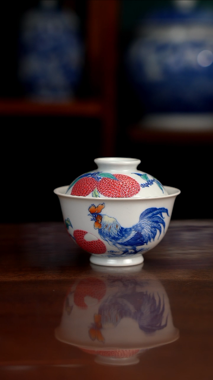 空山明月新派斗彩