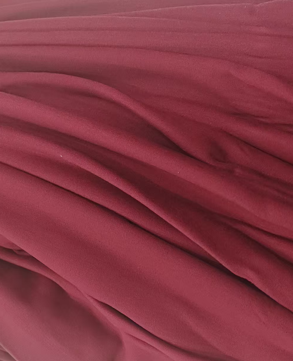 古今面料澳绒红色一米一单多拍连裁