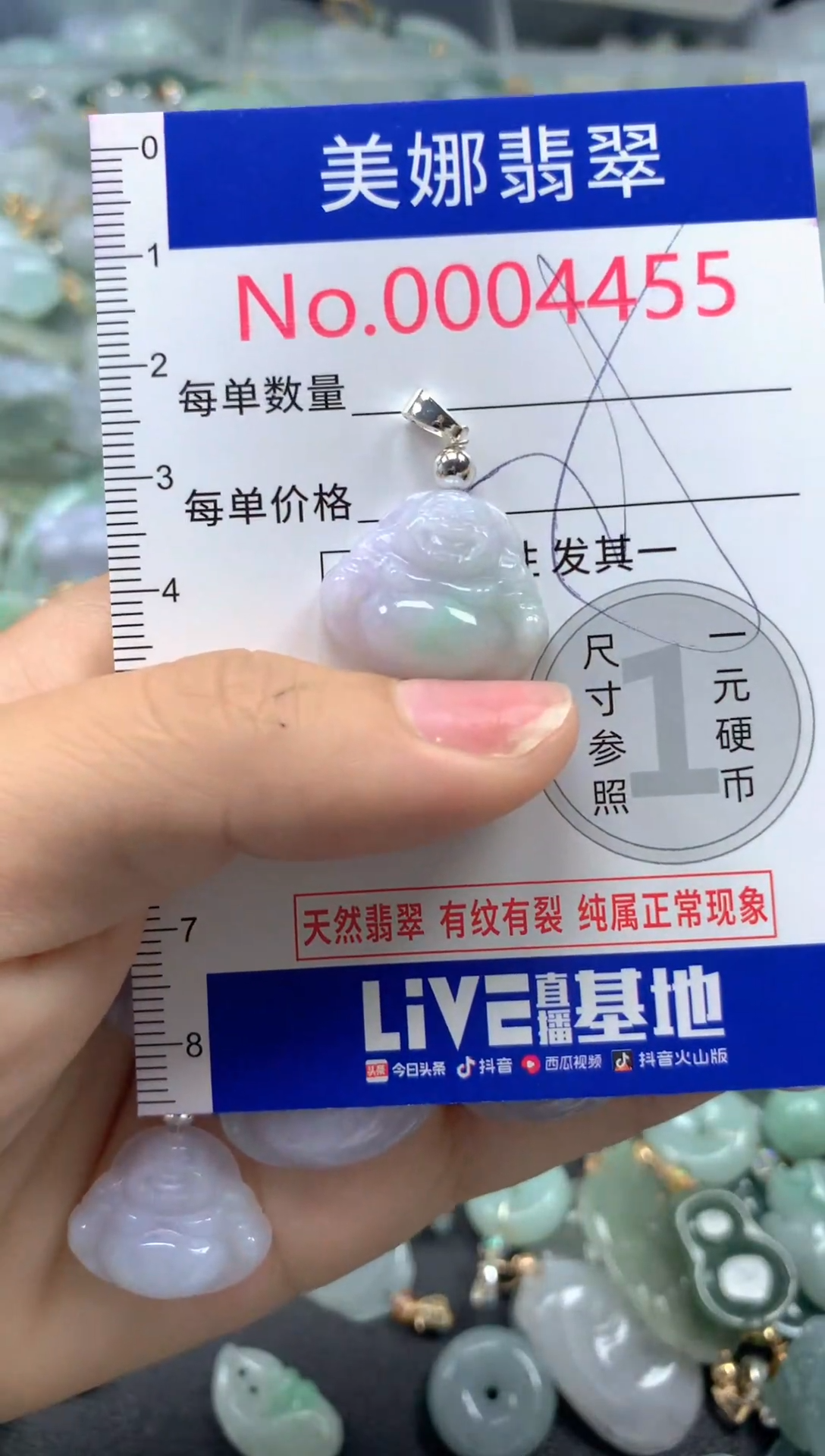 颈饰未镶嵌翡翠4455