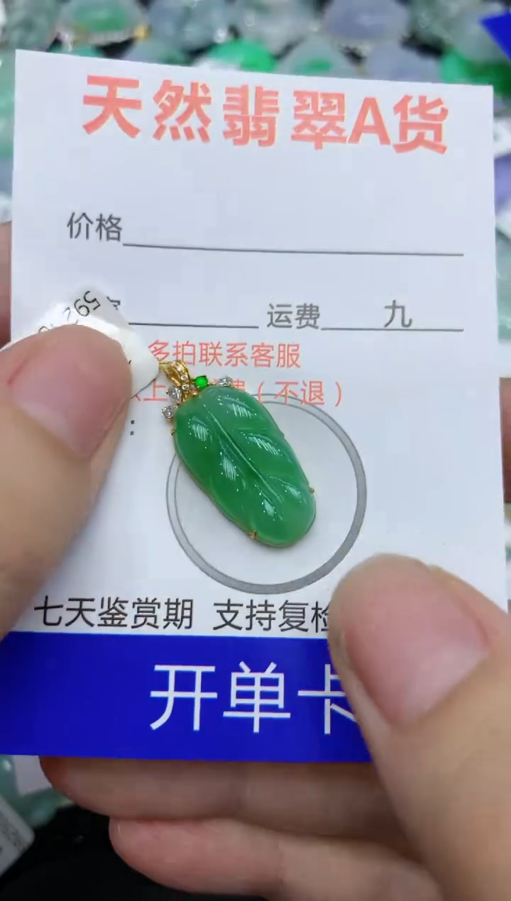 【闪购商品】翡翠颈饰18K金镶嵌111111111111